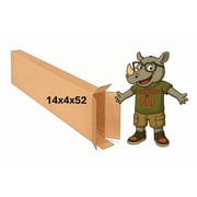 14x4x52 200 lb strength | SINGLE CARDBOARD BOX | SIDE LOADING