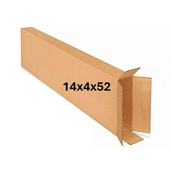14x4x52 (200 lb strength) | SINGLE CARDBOARD BOX | SIDE LOADING