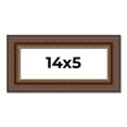 thumbnail image 1 of 14x5 Copper and Brown Real Wood Picture Frame Width 2 inches | Interior Frame Depth 0.5 inches |, 1 of 8
