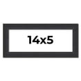 thumbnail image 1 of 14x5 Frame Black Real Wood Picture Frame Width 1.25 Inches | Interior Frame Depth 0.5 Inches |, 1 of 8