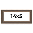 thumbnail image 1 of 14x5 Frame Golden Caramel Solid Wood Bronze Picture Frame | 1.25 Inch Moulding Width | 0.5 Inch, 1 of 8