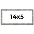 thumbnail image 1 of 14x5 Frame Silver Grey Distressed Solid Wood Picture Frame | 0.75 Inch Moulding Width | Interior, 1 of 8