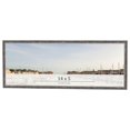 thumbnail image 1 of 14x5 Frame Silver Grey Distressed Solid Wood Picture Frame | 0.75 Inch Moulding Width | Interior, 1 of 8