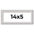 thumbnail image 1 of 14x5 Frame Silver Inner Slope Bevel Picture Frame | 1 Inch Moulding Width | 0.75 Inch Rabbet Depth, 1 of 8