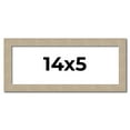 thumbnail image 1 of 14x5 IN Frame Grey Solid Wood Picture Frame Width 1 Inches | Interior Frame Depth 0.5 Inches |, 1 of 8