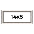 thumbnail image 1 of 14x5 IN Frame Silver Real Wood Picture Frame Width 1.25 Inches | Interior Frame Depth 0.5 Inches |, 1 of 8