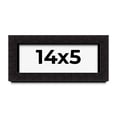 thumbnail image 1 of 14x5 Shadow Box Black Solid Wood Display Picture Frame | 1 Inch Rabbet Depth | | 1.375 Inch, 1 of 4