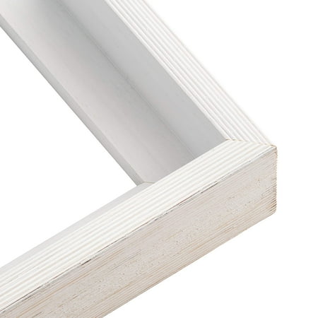 14x50 Canvas Frame White Solid Wood Floater Frame Width 1.75 Inches | Interior Frame Depth 1 5/8