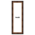 thumbnail image 1 of 14x50 Frame Brown Walnut Gold Ornate Trim Solid Wood Plein Air Picture Frame | 3 Inch Moulding, 1 of 8