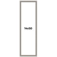thumbnail image 1 of 14x50 Frame Grey Real Wood Picture Frame Width 1.25 inches | Interior Frame Depth 0.5 inches | Hans, 1 of 8