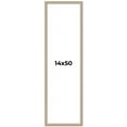 thumbnail image 1 of 14x50 Frame Grey Solid Wood Picture Frame Width 1 Inches | Interior Frame Depth 0.5 Inches |, 1 of 8