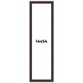 thumbnail image 1 of 14x54 Frame Brown Round Mahogany Solid Wood Picture Frame | 1.625 Inch Moulding Width | with UV, 1 of 8