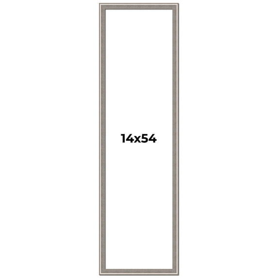 14x54 Frame Grey Real Wood Picture Frame Width 1.25 inches | Interior Frame Depth 0.5 inches | Hans