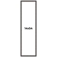 thumbnail image 1 of 14x54 Frame Silver Real Wood Picture Frame Width 1.25 Inches | Interior Frame Depth 0.75 Inches |, 1 of 8