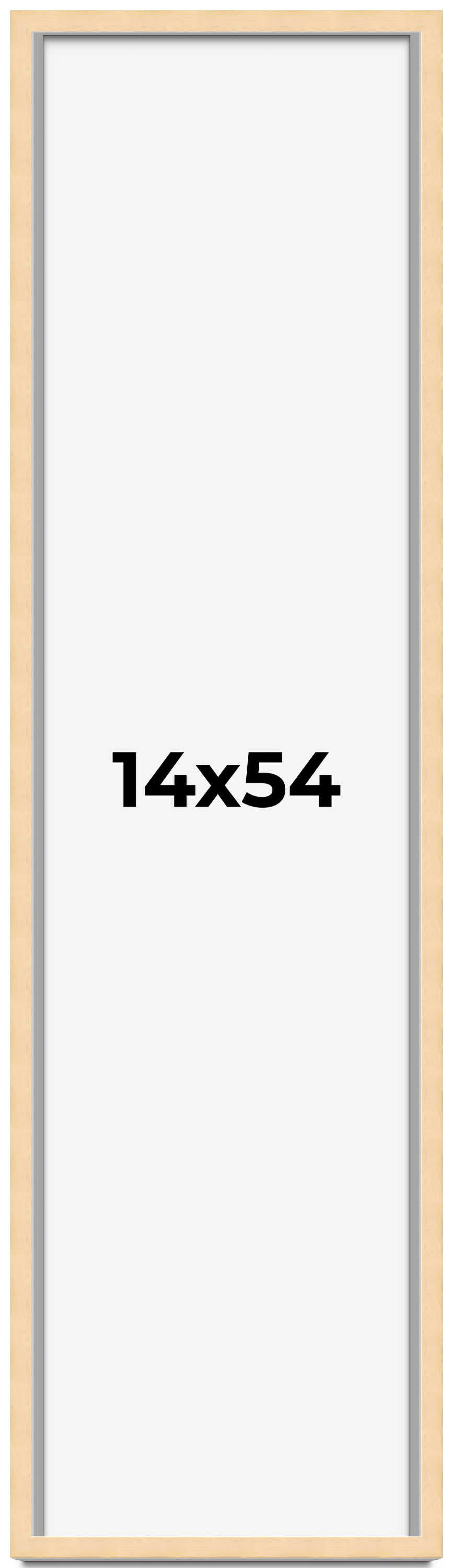 14x54 Inch Box 14x54 Shadow Box Frame Brown | 0.875 Inches Deep Real Wood Contemporary ...