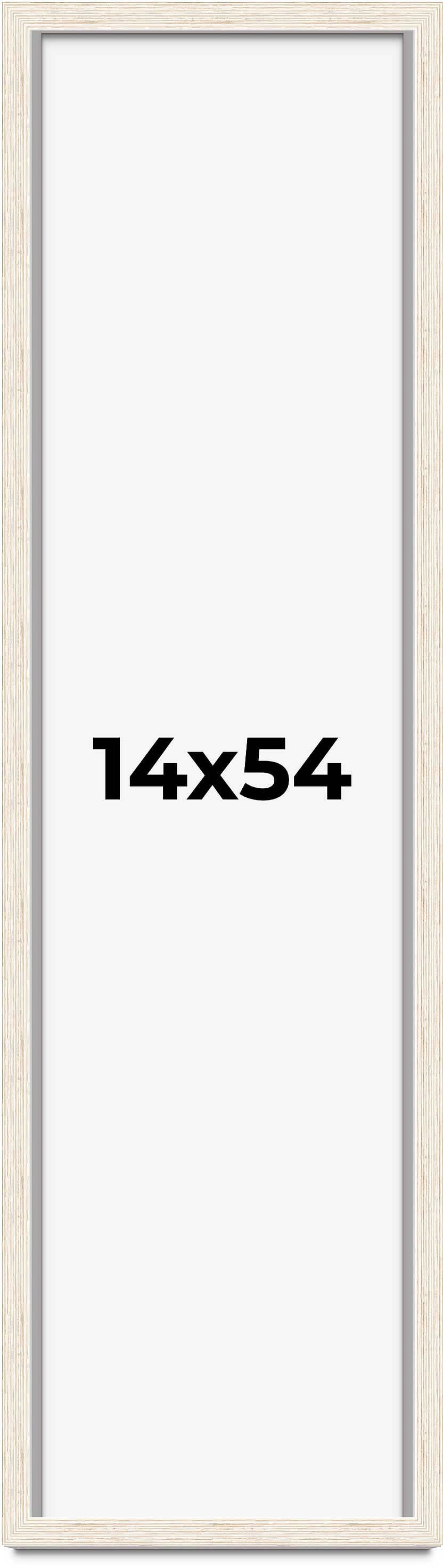 14x54 Inch Box 14x54 Shadow Box Frame White | 1.125 Inches Deep Real Wood Rustic ...