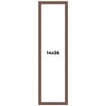 thumbnail image 1 of 14x56 Dark Brown Bamboo Real Wood Picture Frame Width 1.5 inches | Interior Frame Depth 0.5 inches, 1 of 8