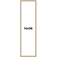 thumbnail image 1 of 14x56 Frame Beaded Gold Solid Wood Picture Frame | 0.75 Inches Moulding Width | Liscio Oro, 1 of 8