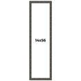 thumbnail image 1 of 14x56 Frame Black-Brown Medieval Solid Wood Picture Frame | 1.5 Inch Moulding Width | Gotham, 1 of 8