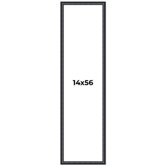 14x56 Frame Black Real Wood Picture Frame Width 1.25 inches | Interior Frame Depth 0.5 inches |