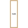 thumbnail image 1 of 14x56 Frame Gold Rustic Solid Wood Picture Frame | 1.25 Inch Wide Moulding | Rustique Gold, 1 of 8