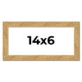 thumbnail image 1 of 14x6 Frame Beige Real Wood Picture Frame Width 1.25 inches | Interior Frame Depth 0.5 inches |, 1 of 8