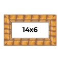 thumbnail image 1 of 14x6 Frame Beige Real Wood Picture Frame Width 3 inches | Interior Frame Depth 0.5 inches | Natural, 1 of 8
