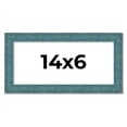 thumbnail image 1 of 14x6 Frame Blue Rustic Barnwood Solid Wood Picture Frame Width 1.25 Inches | Interior Depth 0.5, 1 of 8