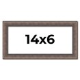 thumbnail image 1 of 14x6 Frame Silver Real Wood Picture Frame Width 1.25 Inches | Interior Frame Depth 0.5 Inches |, 1 of 8