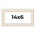 thumbnail image 1 of 14x6 Frame White Real Wood Picture Frame Width 1.5 inches | Interior Frame Depth 0.5 inches | Barn, 1 of 8