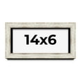 thumbnail image 1 of 14x6 Shadow Box Frame Silver | 1.625 Inches Deep Real Wood Contemporary Shadowbox Display Frame |, 1 of 7