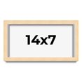 thumbnail image 1 of 14x7 Frame Beige Real Wood Picture Frame Width 0.75 inches | Interior Frame Depth 0.5 inches |, 1 of 8