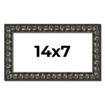 14x7 Frame Black-Brown Medieval Solid Wood Picture Frame | 1.5 Inch Moulding Width | Gotham Beveled
