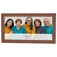 thumbnail image 1 of 14x7 Frame Brown Farmhouse Solid Wood Picture Frame Width 1.5 Inches | Interior Frame Depth 0.5, 1 of 8
