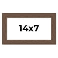 thumbnail image 1 of 14x7 Frame Brown Farmhouse Solid Wood Picture Frame Width 1.5 Inches | Interior Frame Depth 0.5, 1 of 8