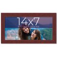 thumbnail image 1 of 14x7 Frame Brown Solid Wood Picture Frame Width 0.75 Inches | Interior Frame Depth 0.5 Inches |, 1 of 8