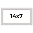 thumbnail image 1 of 14x7 Frame Silver Inner Slope Bevel Picture Frame | 1 Inch Moulding Width | 0.75 Inch Rabbet Depth, 1 of 8