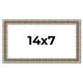 thumbnail image 1 of 14x7 Frame Silver Versailles Ornate Solid Wood Picture Frame | 1 Inch Moulding Width | Interior, 1 of 8