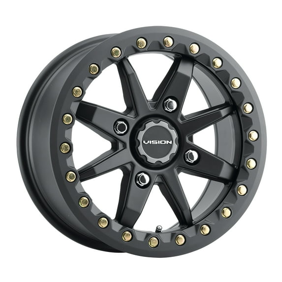 14x7 Vision 544 Bolt Satin Black UTV BEADLOCK Wheel 4x137 (38mm)