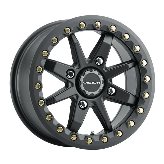 14x7 Vision 544 Bolt Satin Black UTV BEADLOCK Wheel 4x137 (38mm)