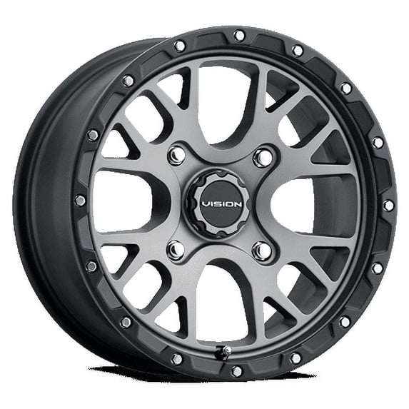 14x7 Vision 545 Rocker Satin Grey UTV Wheel 4x110 (13mm)