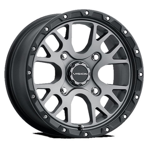 14x7 Vision 545 Rocker Satin Grey UTV Wheel 4x137 (38mm)