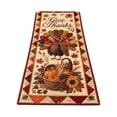 thumbnail image 1 of 14x72 Inch Quilted Fall Table Runner, Farmhouse Holiday Dining Decor for Halloween Thanksgiving, Table Accent for Kitchen Buffet, 1 of 3