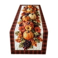 thumbnail image 1 of 14x72 Inch Quilted Fall Table Runner, Farmhouse Holiday Dining Decor for Halloween Thanksgiving, Table Accent for Kitchen Buffet, 1 of 2