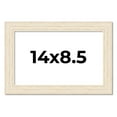 thumbnail image 1 of 14x8.5 Frame White Barnwood Picture Frame - Modern Photo Frame Includes UV Acrylic Shatter Guard, 1 of 8