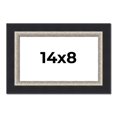 thumbnail image 1 of 14x8 Frame Black Real Wood Picture Frame Width 2.25 Inches | Interior Frame Depth 0.5 Inches |, 1 of 8