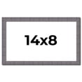 thumbnail image 1 of 14x8 Frame Blue Kingsley Pewter Solid Wood Picture Frame Width 0.75 Inches |Interior Depth 0.5, 1 of 8