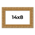 thumbnail image 1 of 14x8 Frame Gold Ornate Solid Wood Picture Frame | 2 Inch Moulding Width | Firman Traditional Photo, 1 of 8