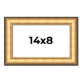 thumbnail image 1 of 14x8 Frame Gold Plein Aire Solid Wood Picture Frame Width 2 Inches | Interior Frame Depth 0.5, 1 of 8