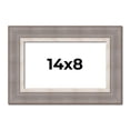 thumbnail image 1 of 14x8 Frame Grey Real Wood Picture Frame Width 2.75 Inches | Interior Frame Depth 0.5 Inches | Linus, 1 of 8